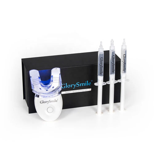 Logo privé usage domestique Gel de blanchiment UV organique Portable Mini Kit de blanchiment des dents à lumière LED bleue froide